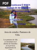 Contaminacion Pantanos Villa