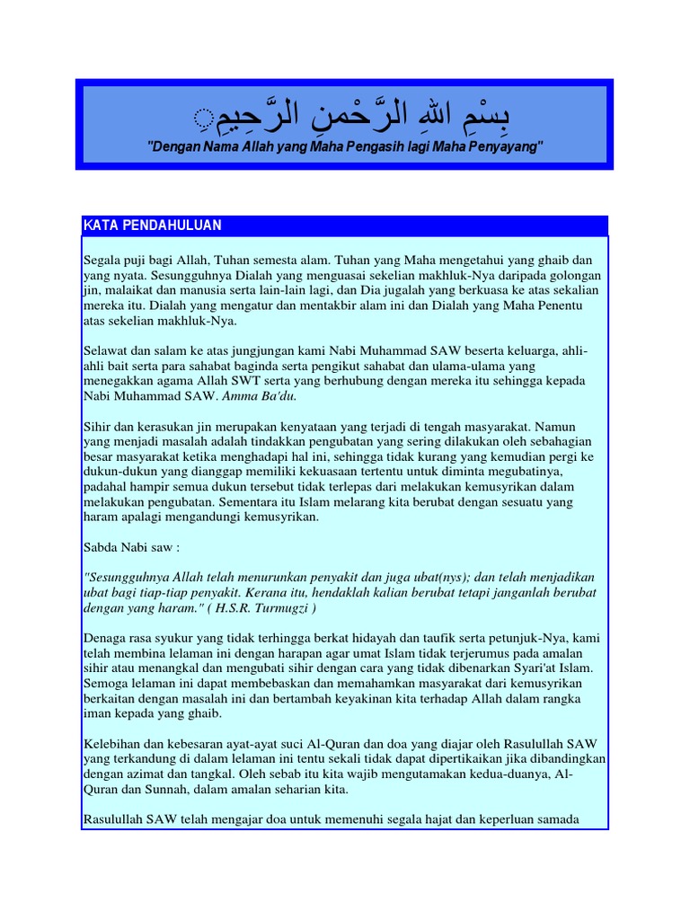 Ruqyah Rawatan Islam Alternatif Pdf