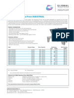 GLOBAL Membrane Press INDUSTRIAL: Data Sheet