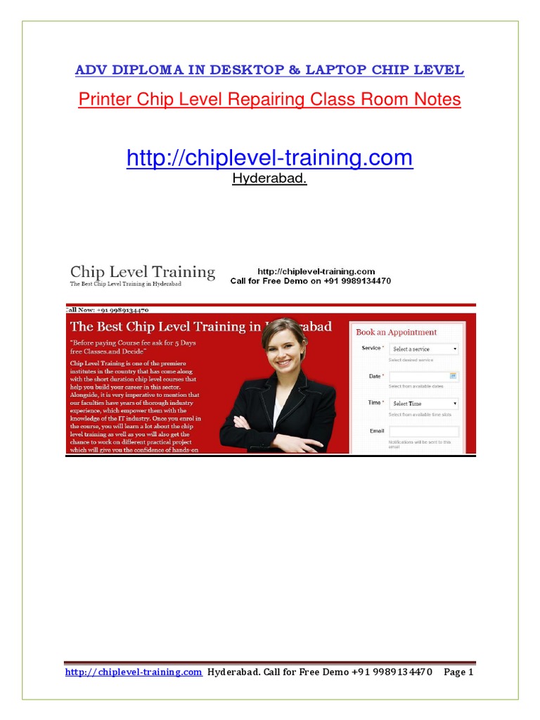 Printer Chip Level Repair Guide | PDF | Electronic Engineering ...