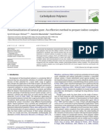 Functionalization of Natural Gum an Effective Method to Prepare Iodine Complex