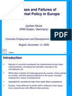 Successes and Failures of Labor Market Policy in Europe - J. Kluve