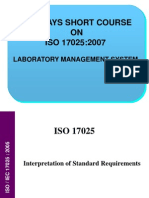 Interpretation of Requirements of ISO 17025