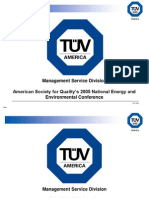 ISO 14001 Environmental Management System Requirements Comparison