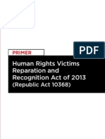 RA 10368 Primer Explains Reparations for Martial Law Victims