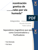 Concentración Magnetica Vía Humeda