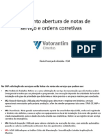 Treinamento Abertura de Notas de Serviço e Ordens Corretivas PDF