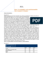 EC3: Sujet d'EC3: Analyser Les Inégalités Socio-Professionnelles Entre Hommes Et Femmes