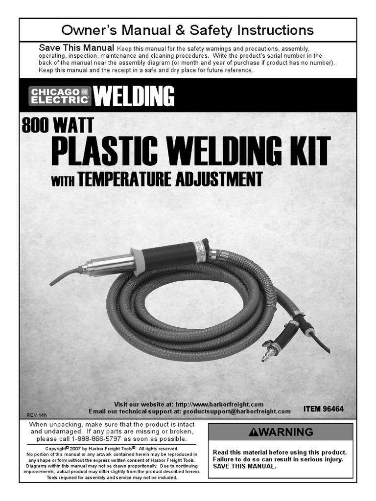 Plastic Welder Manual 96464 PDF Ac Power Plugs And Sockets Welding