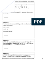 Exercícios Sobre Adição e Subtração de Matrizes - Exercícios Brasil Escola PDF