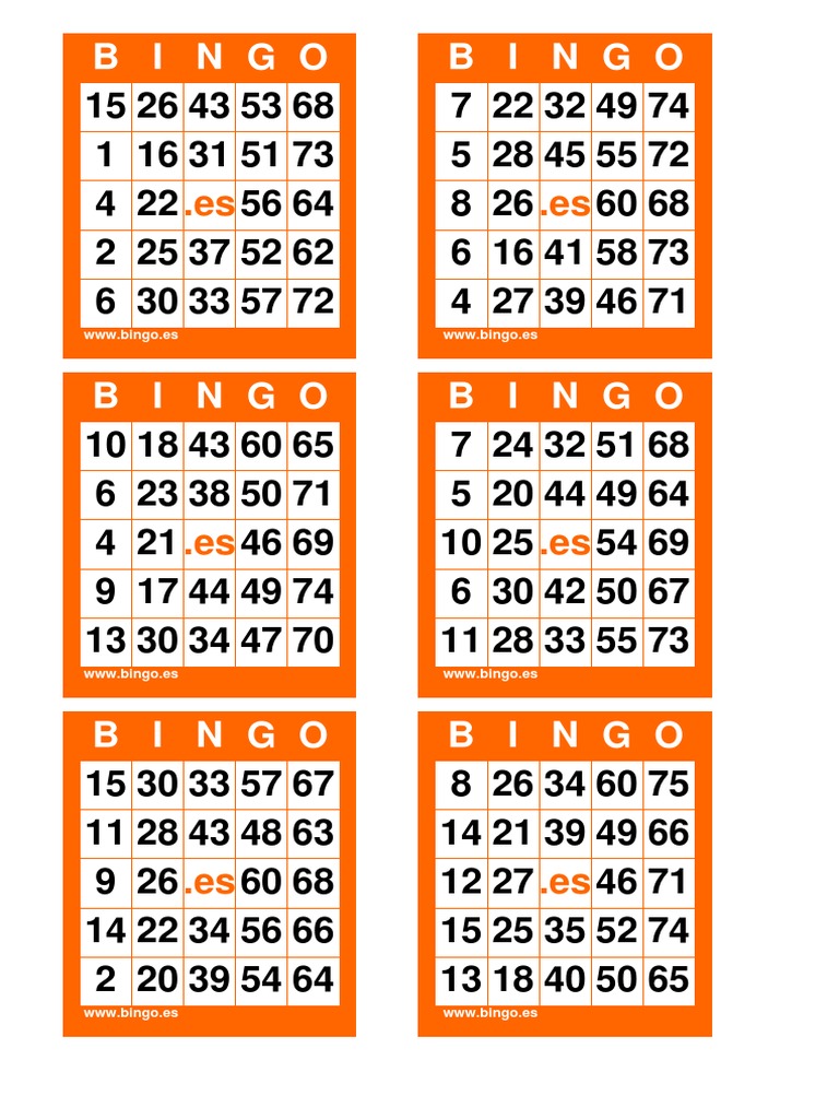 Pack De 600 Cartones De Bingo Microperforados + Software PC Bingo Gratis – Ideal Para Fiestas, Bares Y Asociaciones