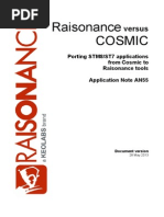 AN55-Porting Cosmic Applications to Raisonance