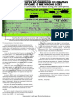 Evidence of Obama Forgery - Security Paper for Obama PDF Doc Birth Certificate Wrong Size - Hash Marks Compared | by Paul Irey and Doug Vogt