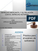 CAS DERECHO NOTARIAL y Su Relación Con El Derecho Mercantil 1a. Pte