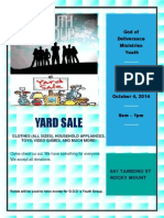 Youth Yard Sale 10-2014