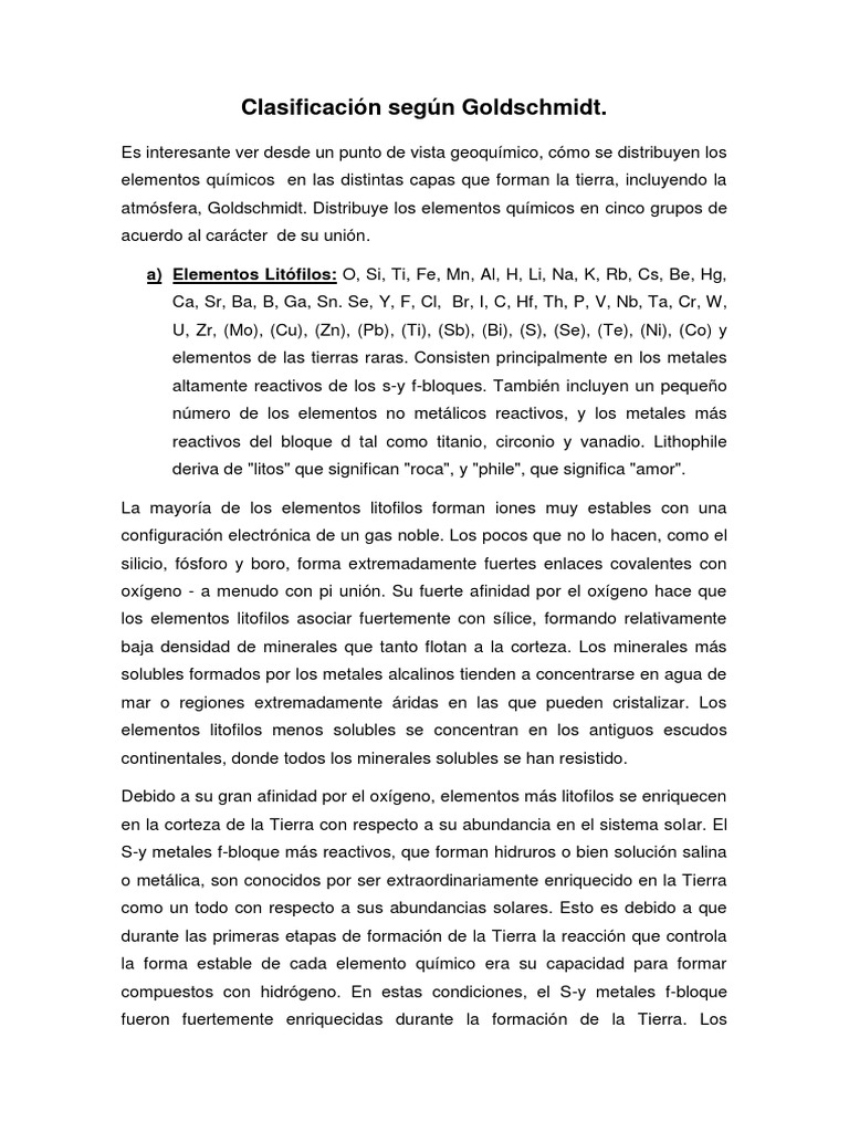 Clasificación según Goldschmidt.docx Minerales Hidrógeno