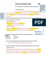 Scaffolded Body Systems and Co-Ord Quiz Ans