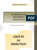 Introducción Epistémico-Conceptual: ¿Didáctica Creativa?