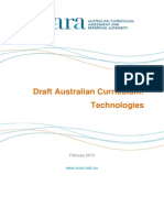 Draft Australian Curriculum Technologies - February 2013