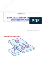 Sesión 14 Zapata Aislada Céntrica PDF