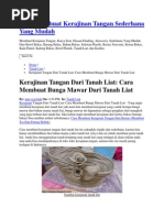 Download Cara Membuat Kerajinan Tangan Sederhana Yang Mudahdocx by 131429100760 SN242682417 doc pdf