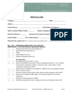 HR Process Audit Checklist
