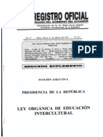 Nueva Ley de Educacion Intercultural PDF