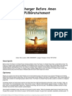 Before Amen The Power of A Simple Prayer Hardcover PDF