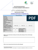Application Form YE in Love With Energy Efficiency