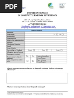 Application Form YE in Love With Energy Efficiency