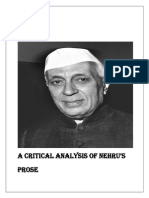 A Critical Analysis of Nehru