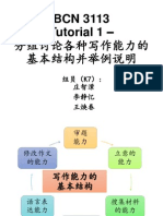 M1 写作能力的基本结构并举例说明