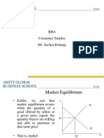 Market Equilibrium and Consumer Producer Surplus