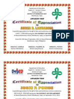 Certificate of Appreciation GSP
