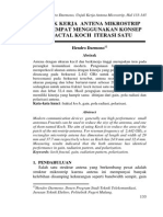 Unjuk Kerja Antena Mikrostrip PDF