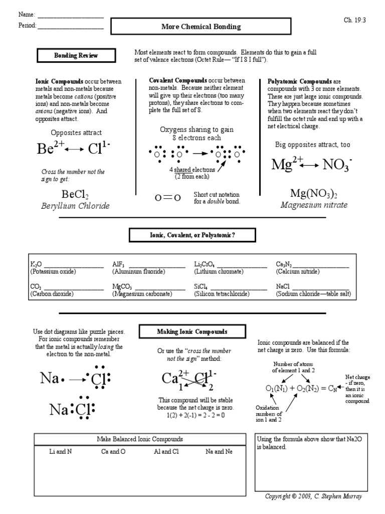 Chap19no3 Ionic Bonding Ion