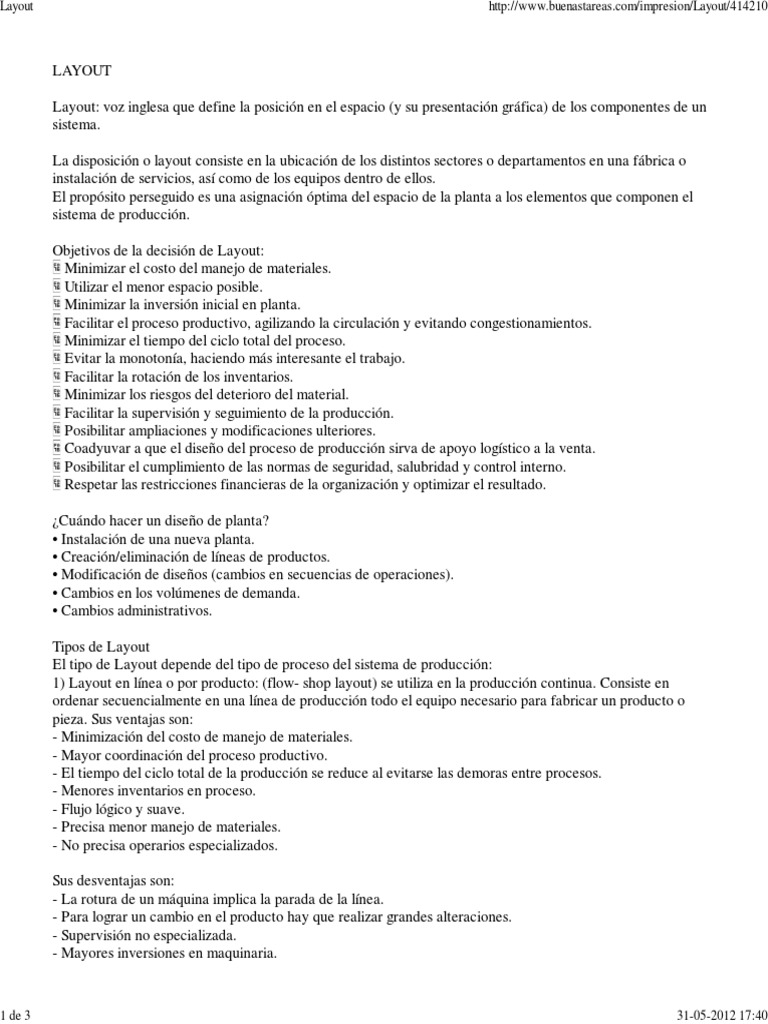 Tipos de Lay Out | PDF