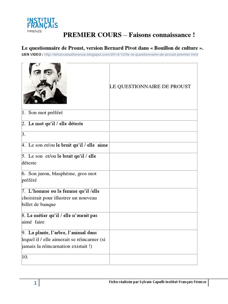 questionnaire de Proust version B. Pivot.pdf