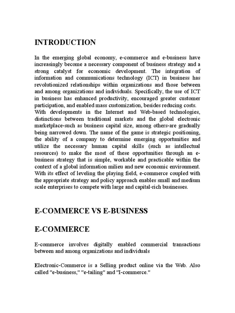 E-Commerce Project | PDF | E Commerce | Online Shopping