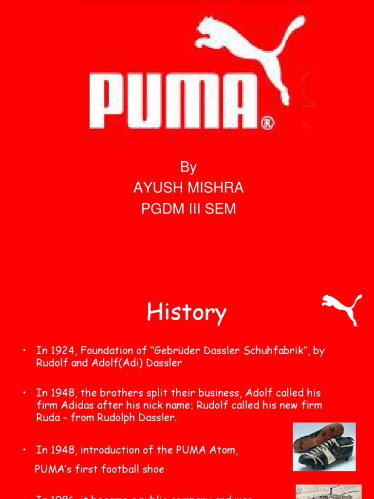 Puma: History, Branding, and Market Position | PDF | Adidas | Brand