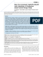 EffiCiency and Safety of An ELectronic CigAreTte (ECLAT) As Tobacco Cigarettes Substitute - A Prospective 12-Month Randomized Control Design Study