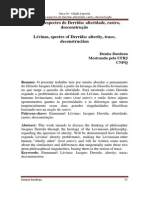 Levinas Espectro de Derrida