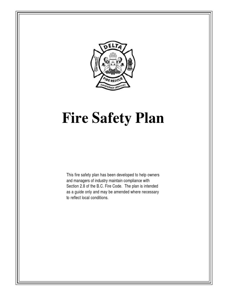 Fire Safety Plan Template | PDF | Fire Safety | Fire Sprinkler System