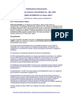 LM741 Practica de Opamp PDF
