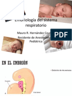 Embriología sistema respiratorio