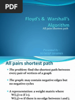 All Pairs Shortest Path: Presented By: Sudeep Sharma