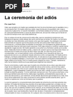 Forn La Ceremonia Del Adios PDF