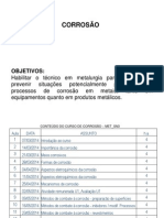 1 Corrosão Slides - Introdução PDF
