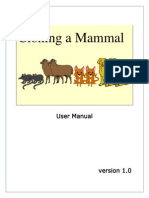 Cloning A Mammal: User Manual