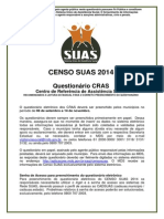 CRAS Questionário Censo SUAS 2014